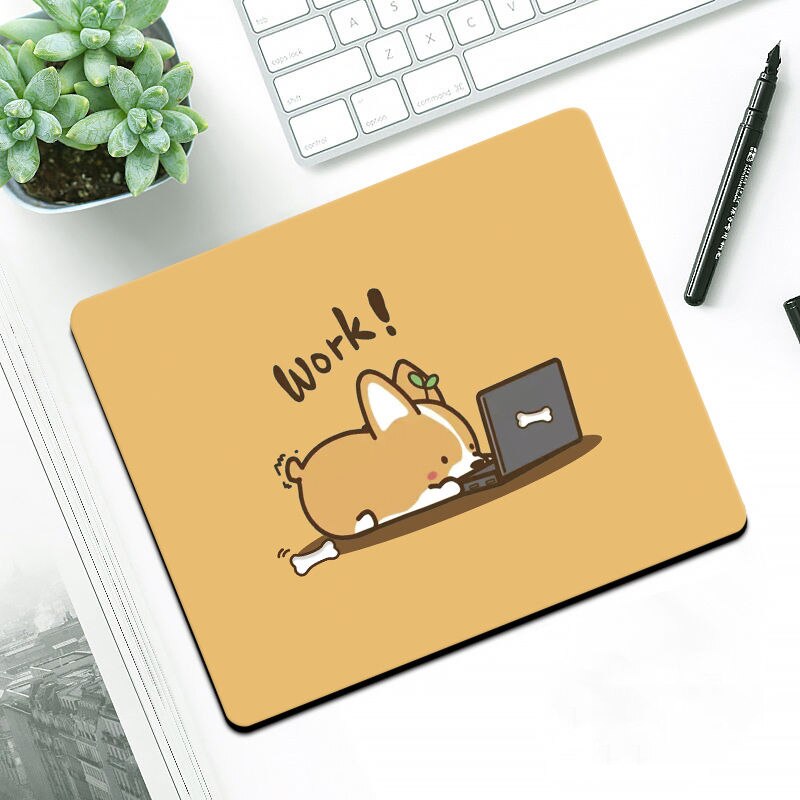 Kawaii podkładka pod mysz śliczne podkładka pod mysz Kawaii podkładka na biurko do gier biurko maty Gamer okrągły kwadrat Deskpad dla Office Home komputer stancjonarny: 260x210x3mm 20