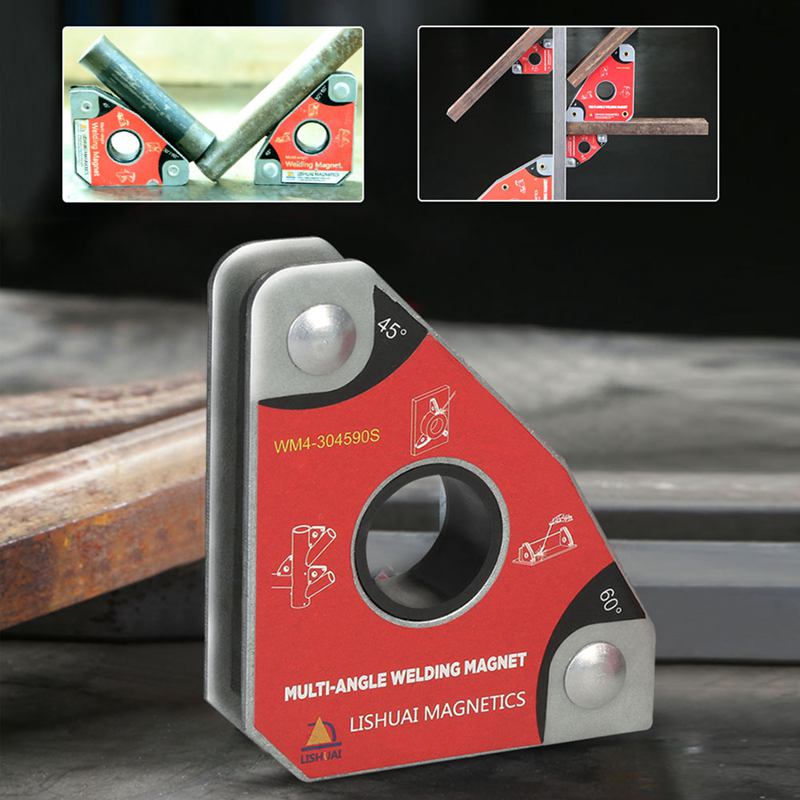 2pcs Multi-angle Mini Welding Magnets Neodymium Clamp Holder Never Degaussing Lifting Welding Positioner 30 60 45 90 degrees