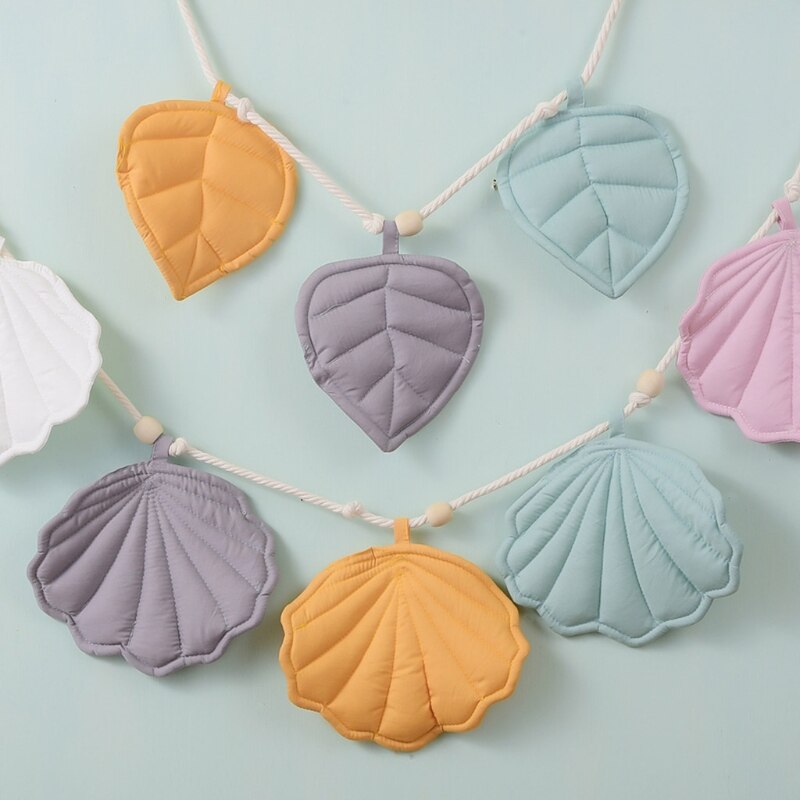Shell/Leaves Shape Baby Crib Mosquito Net Ornament Wall Hanging Pendant Kids Children Home Decoration