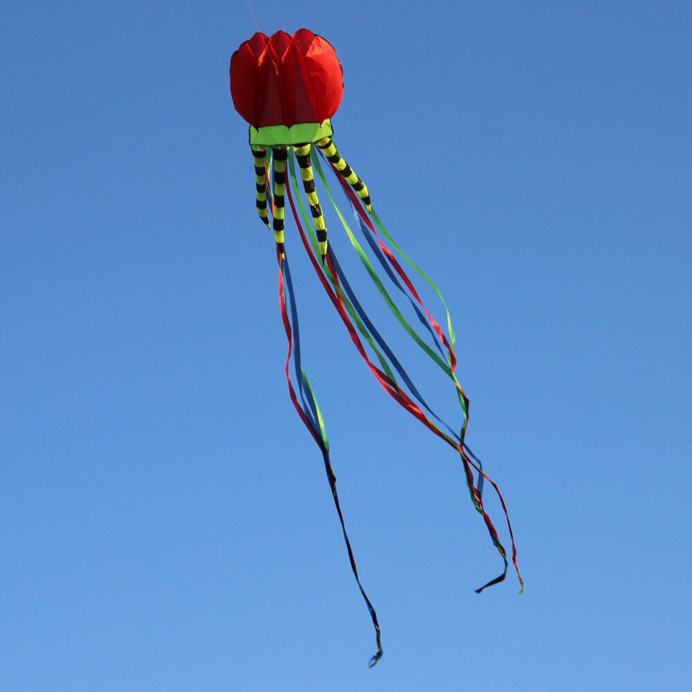 Kwallen Kite 3D Solid Soft Opblaasbare Vliegende Vliegers Voor Audlts En Kinderen