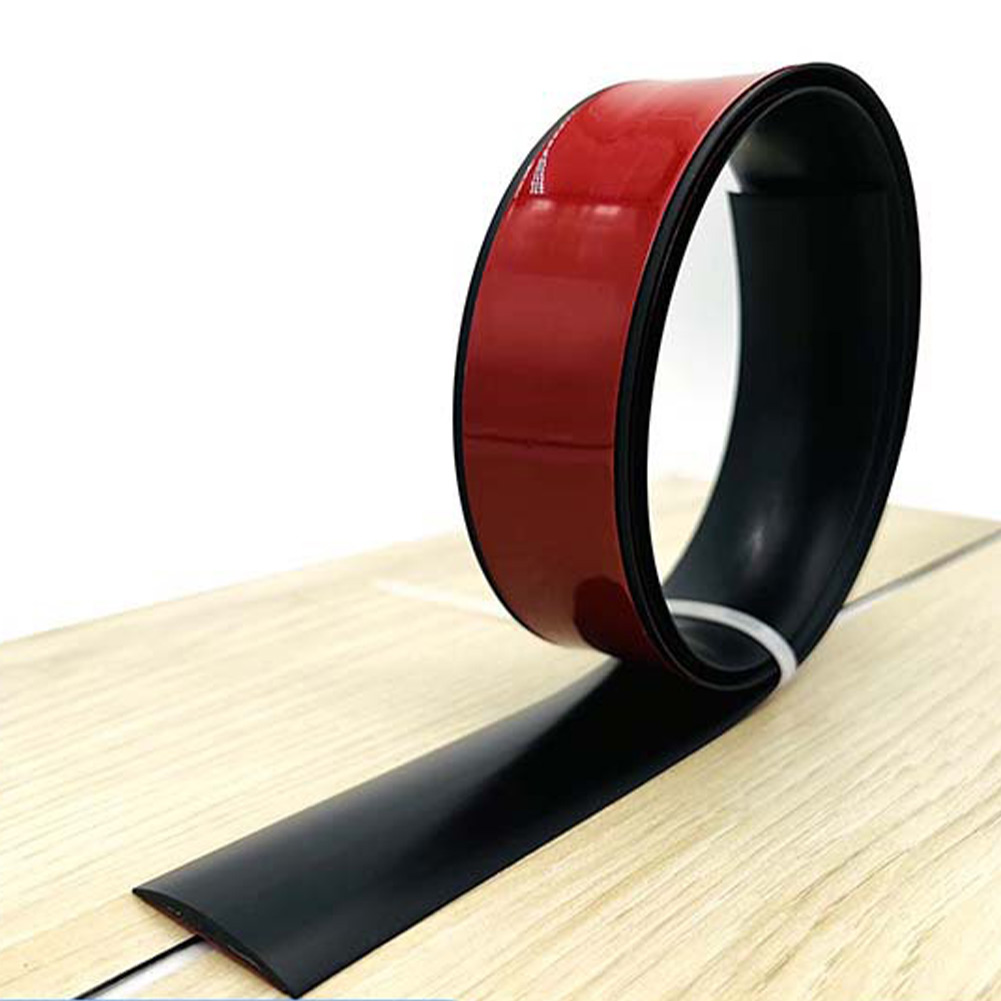 Self Adhesive PVC Flat Floor Transition Strip Laminate Floor Door Divider Strip Adjustable Door Bottom Seal Strip Weatherstrip
