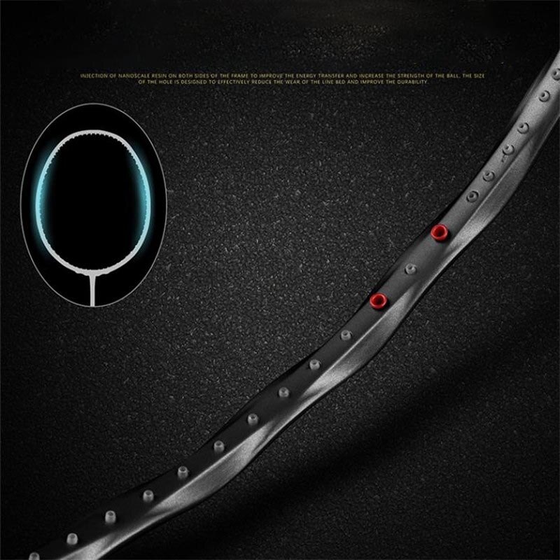 1pcs Ultralight Badminton Racket Carbon Badminton Racquet Carbon Fiber Grips Offensive Defensive Training Racket With Bag