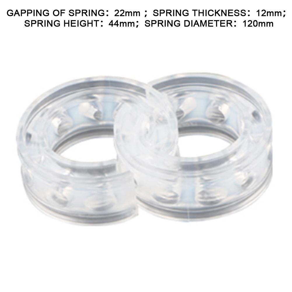 2PCS Transparent Automobile Shock-absorbing Rubber Buffer Shock Absorber For Spring Clearance 23/27MM: B
