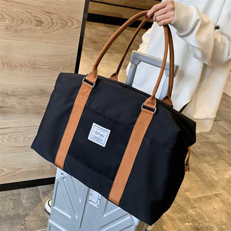 Large Travel Bag Women Cabin Tote Bags Handbag Oxford Cloth Canvas Waterproof Shoulder Bags Women Weekend Overnight Bag