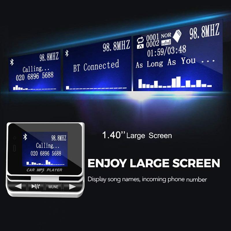 Fm-zender, Auto Zender MP3 Speler Hand Gratis Bellen Radio O Adapter Bluetooth Transmitter Car Kit, usb Lader, Tf Auto