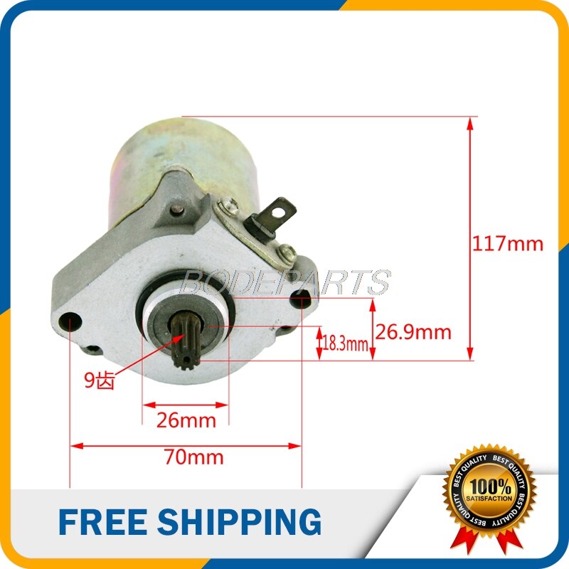 100cc Motorcycle Parts Motorcycle Motor Start Motor Fits For Suzuki Scooter 100cc Engine
