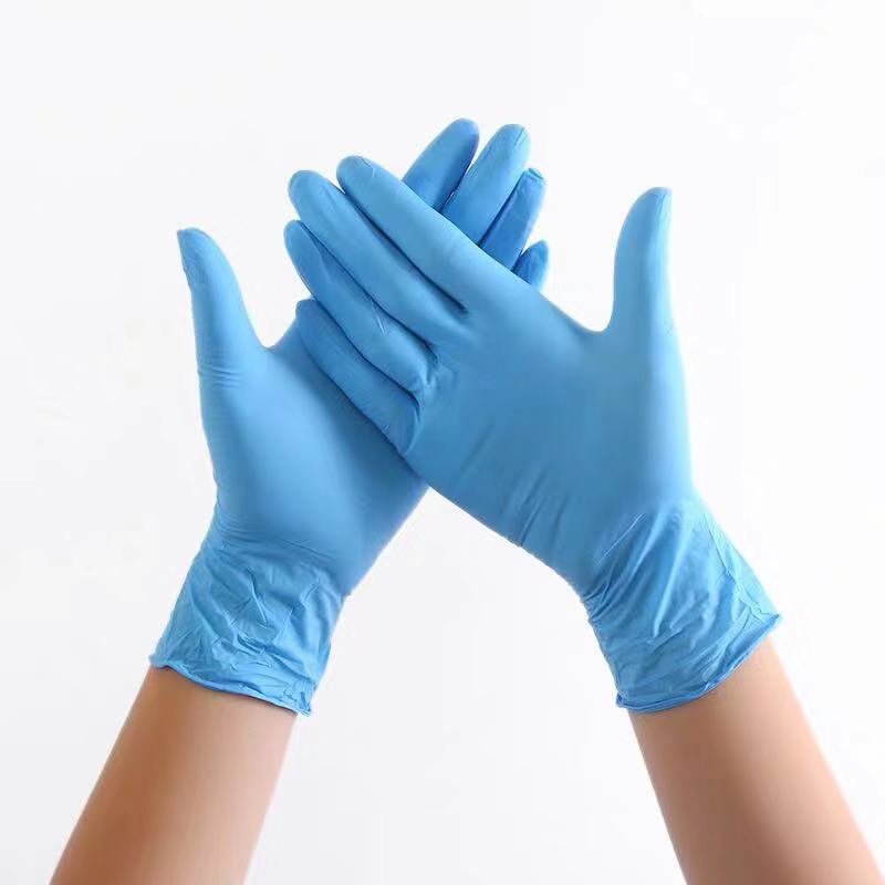 100pcs children disposable rubber gloves nitrile gloves go out antivirus gloves safety gloves multifunctional gloves