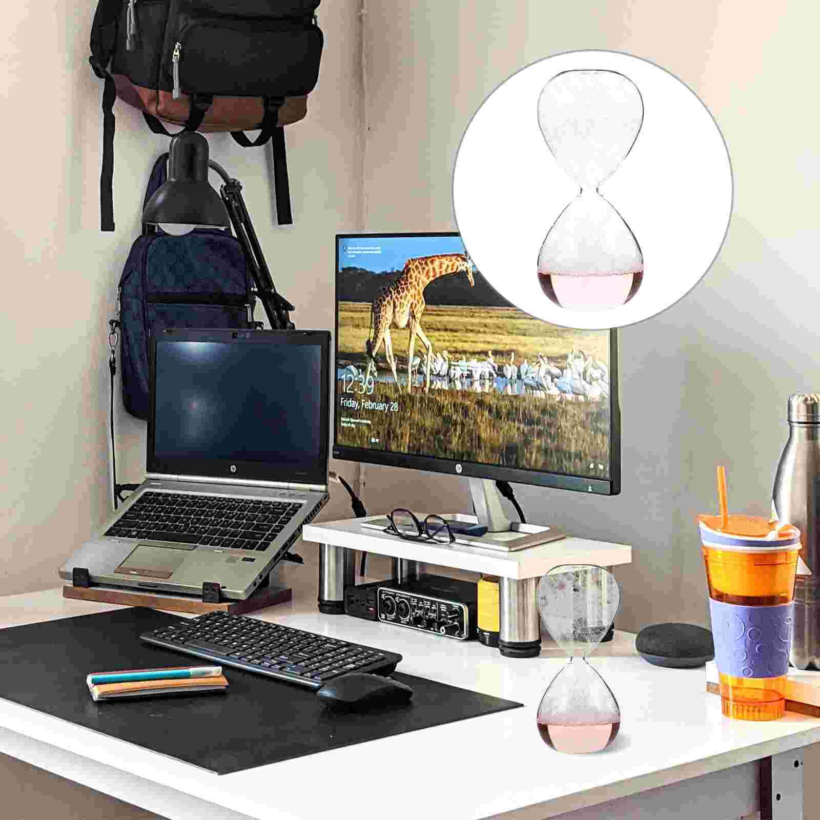 Decorative Hourglass Glass Sand Clock Timer Adornment Home Timing Tool