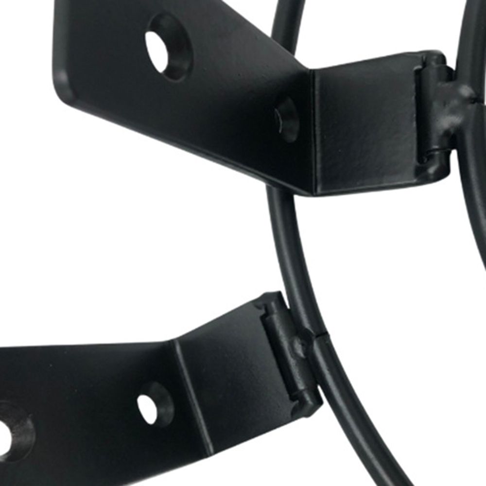 Metal Flower Pot Holder Ring Railing Wall Mounting Planter Pot Stand Stylish Sturdy Planter Rack For Office Outdoor Decor