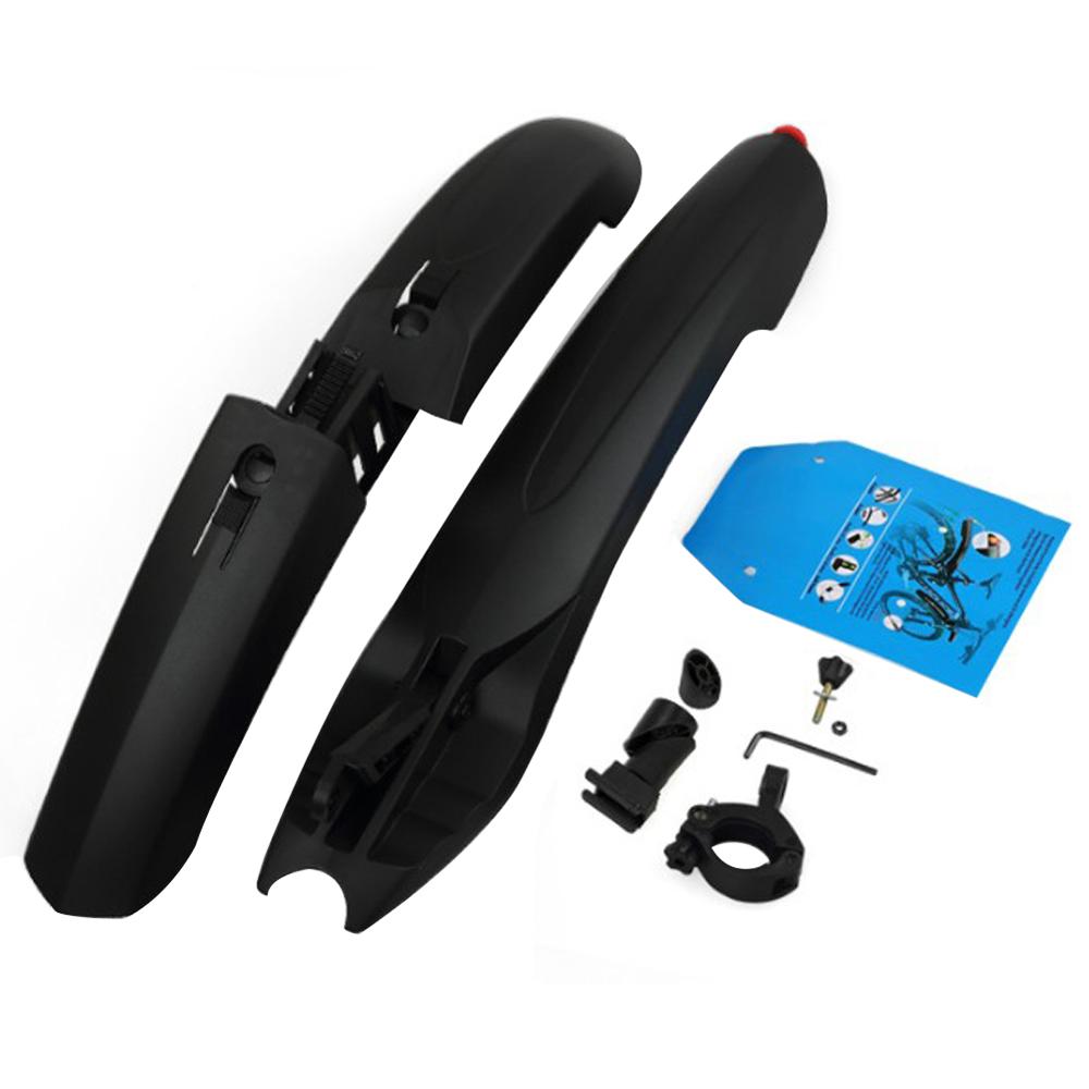Guardabarros de bicicleta guardabarros delantero trasero guardabarros Delgado horquilla Simple guardabarros MTB ciudad accesorios de bicicleta: black