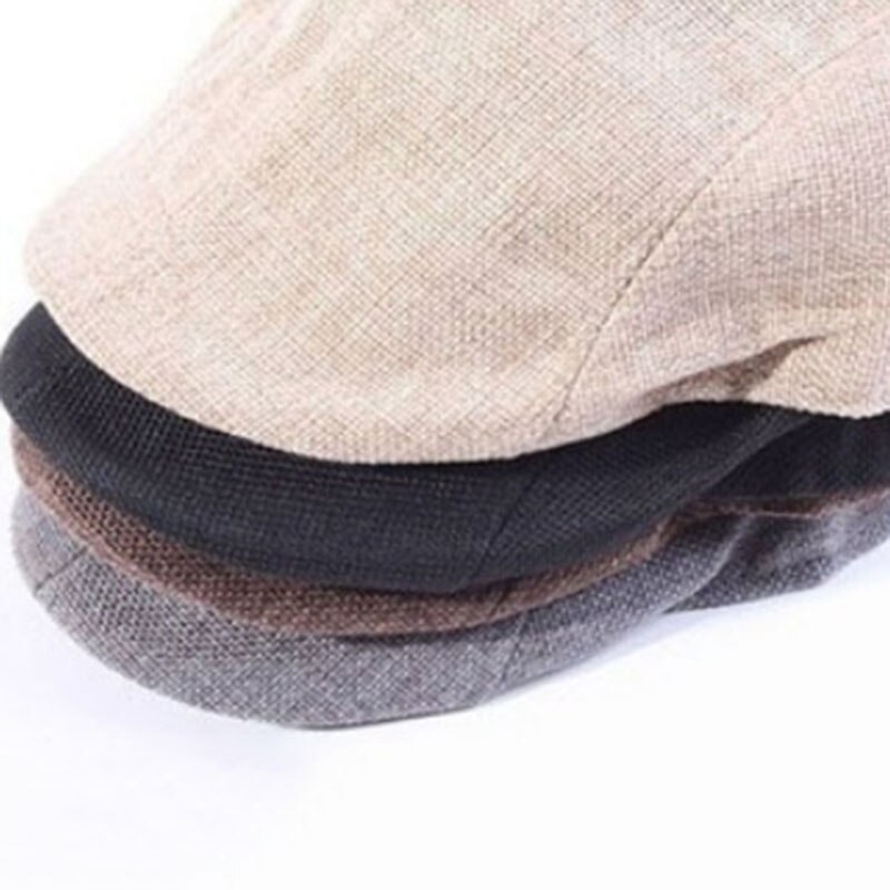 Baretter chauffør cabbie golf gatsby kasket mænd afslappet nyhedsdreng hat gentleman klassisk vedbend hat retro vinter baret kasket solide flade hatte