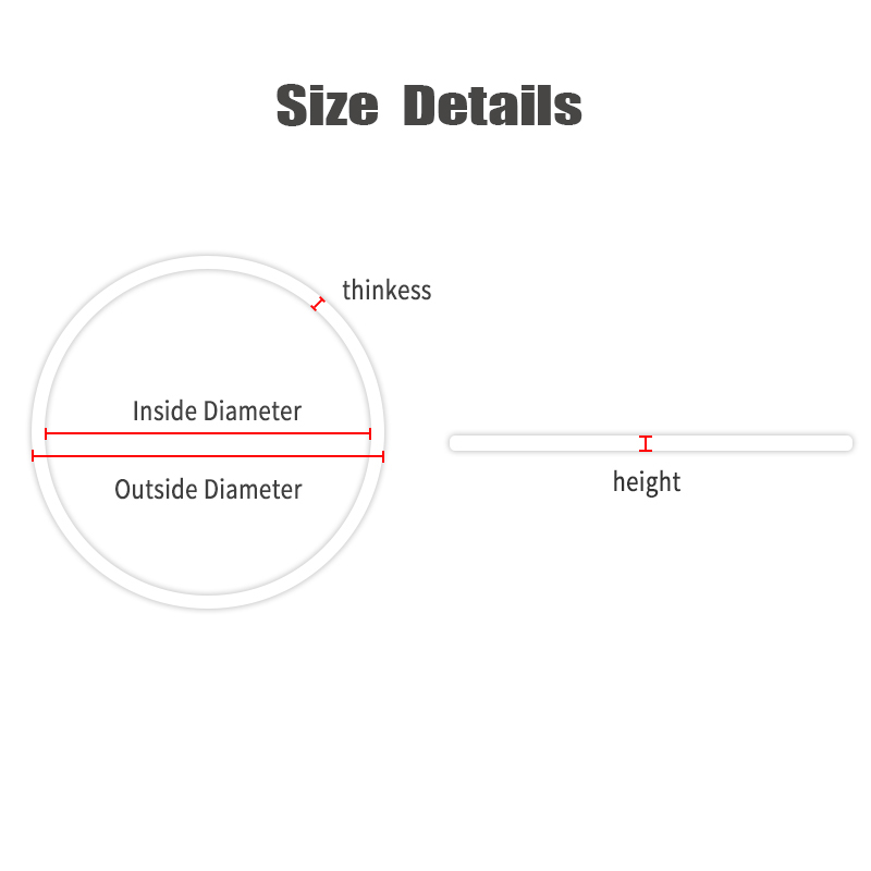 Junta de reloj roja, junta tórica de 32mm-40mm de espesor, 0,6mm de alto, junta de goma de 0,9mm para piezas de carcasa trasera para la serie skx007 Tissot