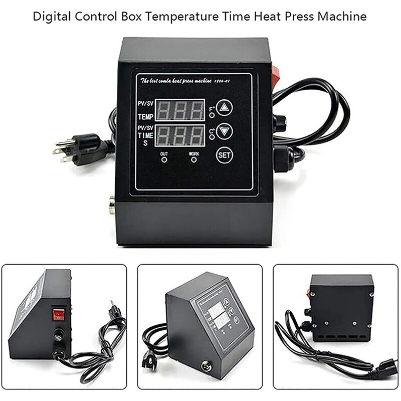 Press Combination Led Control Box Machine Thermostat Temperature Regulator Heat Press Machine 220V US Plug