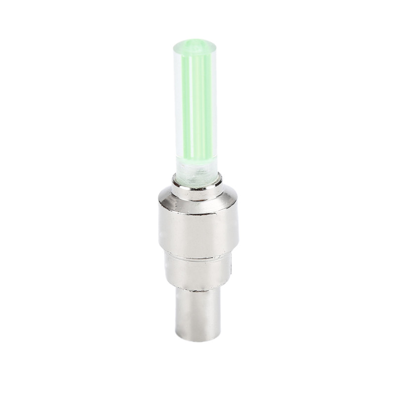 1Pc Waterdichte Fiets Auto Wiel Tire Flesdop Spoke Flash Led Verlichting Lamp Leds Tyre Ventieldopjes Wiel spaken Led Licht: green