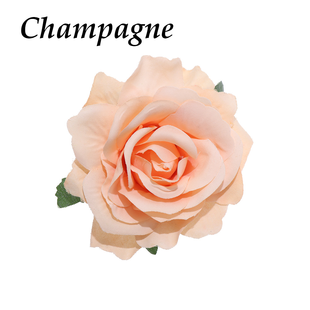 Alfinetes para Cabelo para Mulheres, Flor De Seda, Pérola Grampos De Cabelo, Noiva Capacete, Broche De Flores De Dama De Noiva, Festa De Casamento, Presilhas: Coral Vermelho