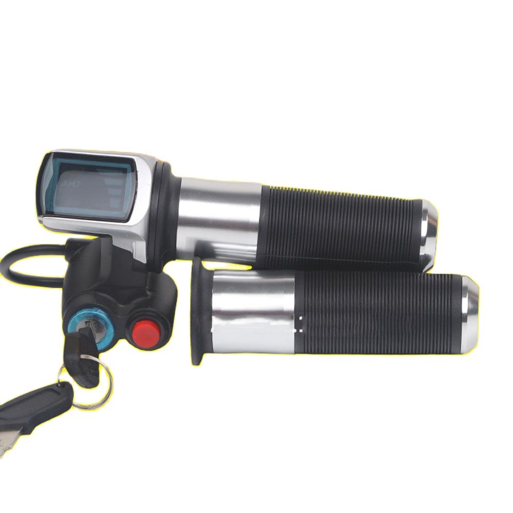 36v/48v velocidade cruzeiro acelerador ebike com bateria de energia display lcd interruptor guiador apertos para bicicleta elétrica/scooter/ebike