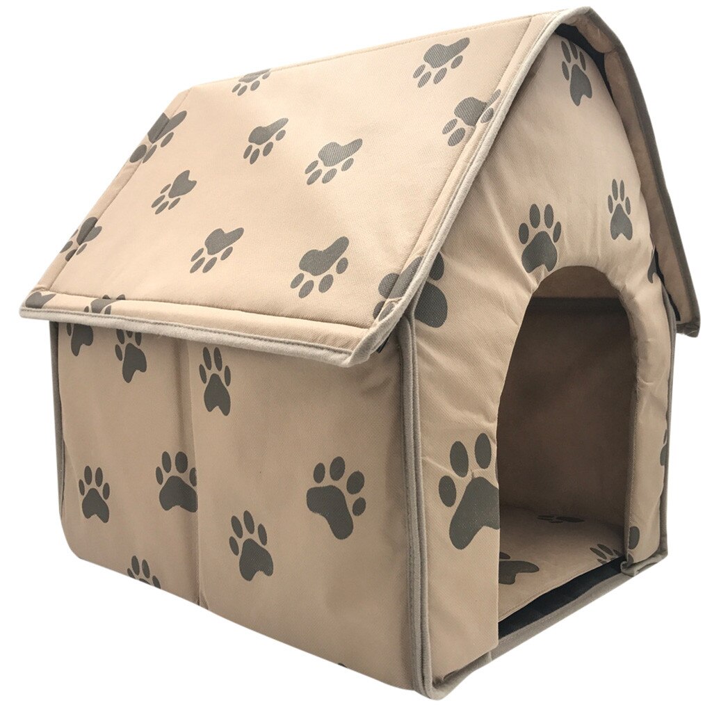 Hundeseng hundehus kattehus lille kæledyrsbed telt kat kennel indendørs bærbar trave kæledyr reden kæledyr seng – Grandado