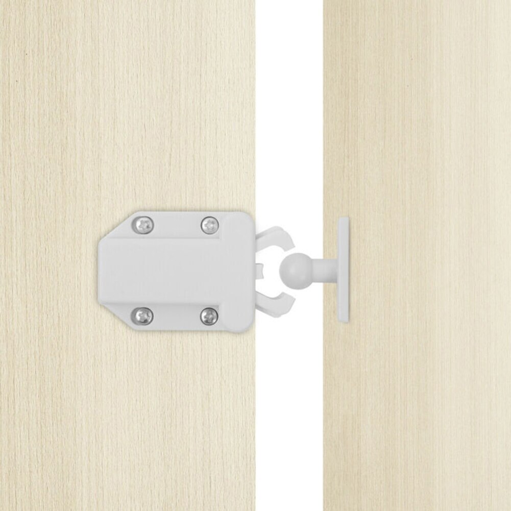 Zwart Push To Open Deur Catch 2Pcs Keukenkast Touch Latch Release