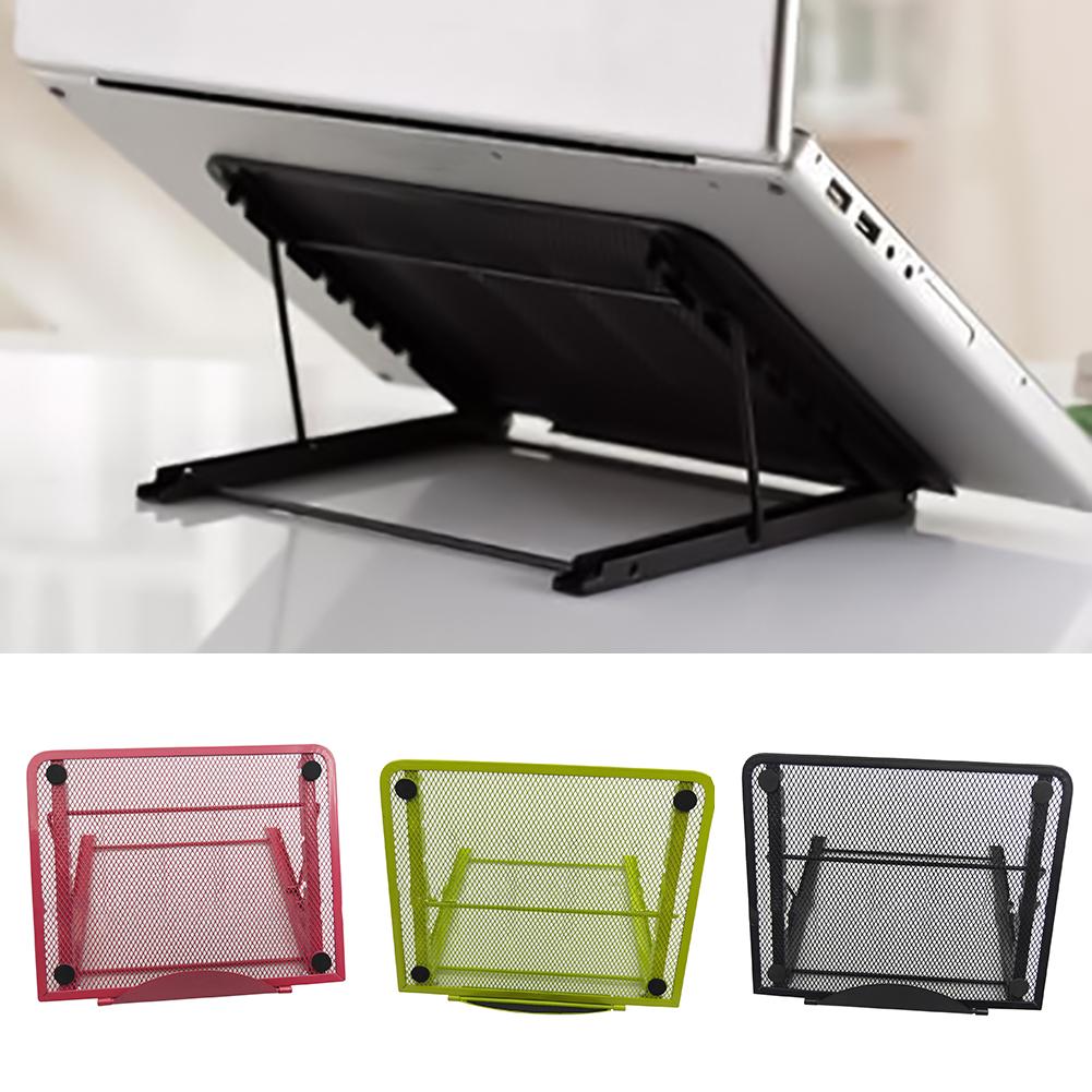 Sammenleggbart justerbart laptopstativ sklisikkert stasjonært bærbart stativ notebookstativ for mac-book pro air ipad pro dell hp stativstativ