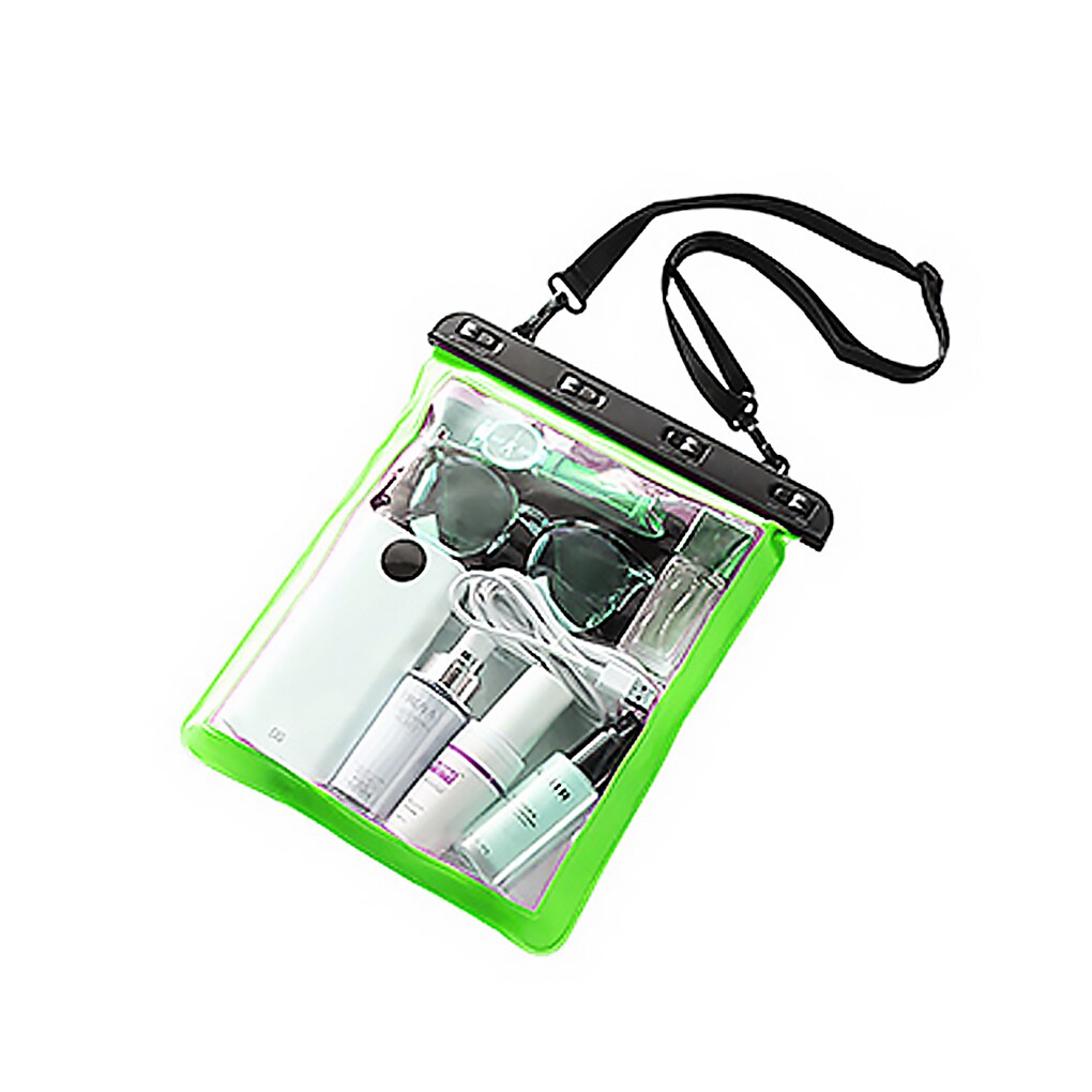 Waterproof Shoulder Bag Swimming Surfing Beach Water Playing Phone Transparent Toiletry Pouch: 4