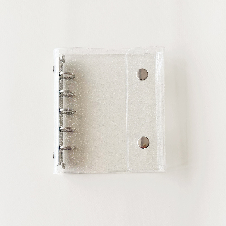 M5 glitterfargede løse ark 5-- hulls godterifarget permomslag journal skisseboktilbehør dagbok kontorrekvisita: Gul