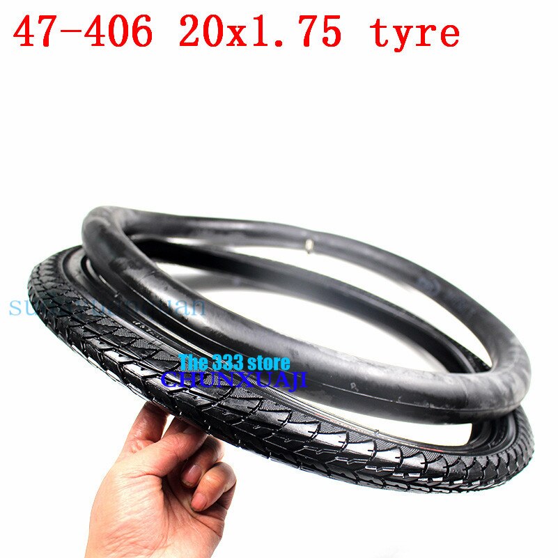 20*1.75 electric folding Bikes Tires 20X1.75 47-406 Electric bicycle Inner outer tires 20 inches children&#39;s bicycle Tires