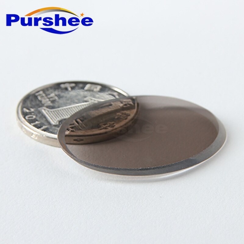 Quartz elliptic plate with semi permeable membrane/35.3x25x2mm