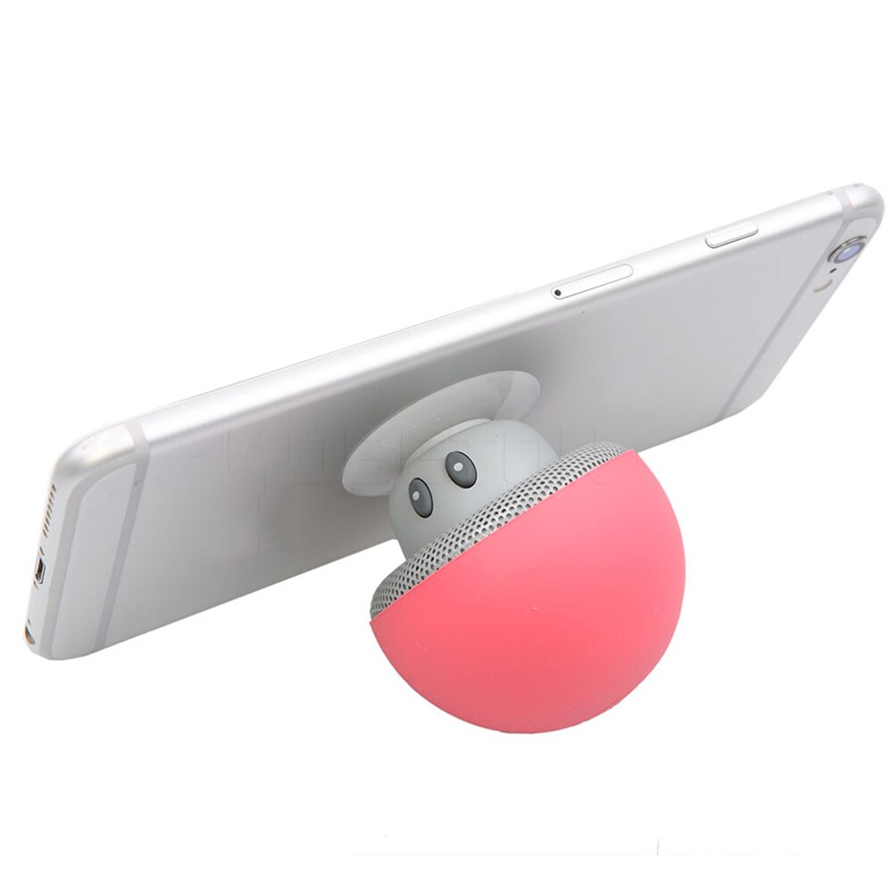 Kebidu bluetooth mini cogumelo alto-falante à prova dwaterproof água silicone sucção handfree suporte leitor de música para iphone 6s android pc