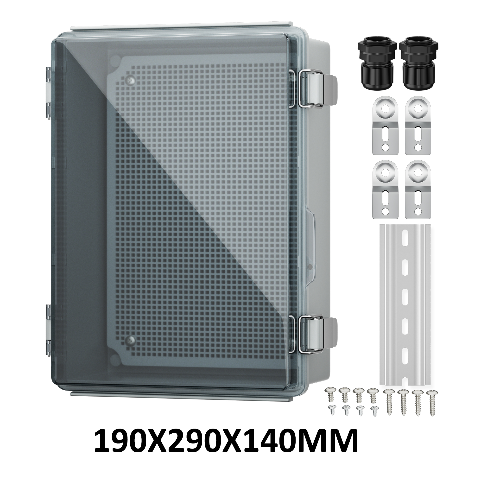 Clear Electrical Enclosure Box Outdoor Plastic Junction Box Waterproof Outside Nema 4 Electrical Box Weatherproof for Pump Wifi