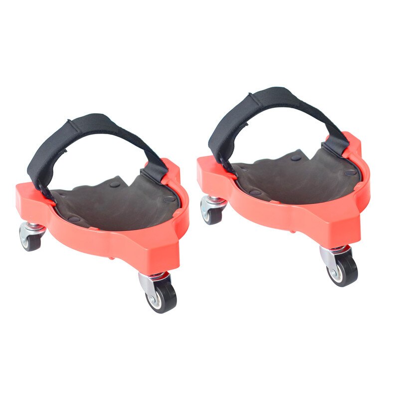 1pcs A Pair Of Labor Knee Pads With Rollers Squat Type Kneeling Work Knee Protection Tiled Wood Board Wiping Protection: A pair Red