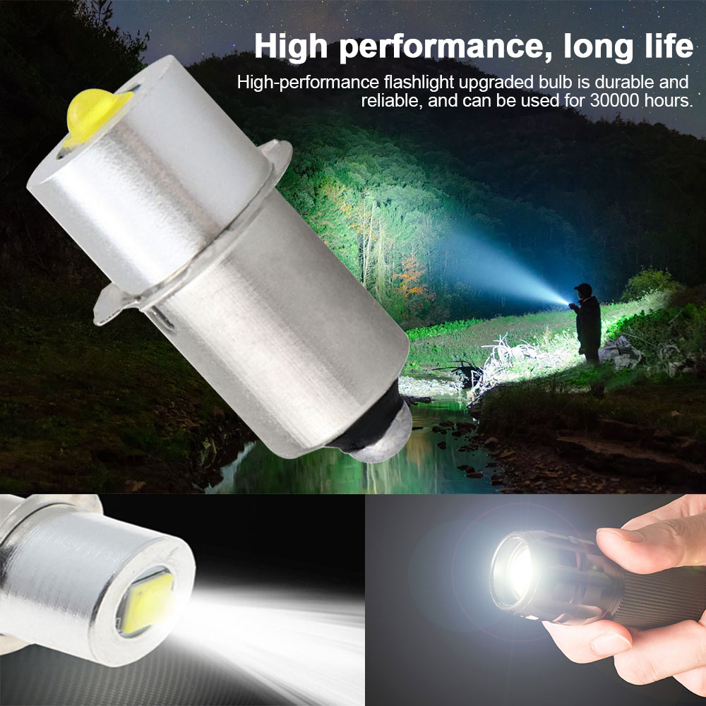 P13.5S E10 BA9S Base 5W LED Upgrade Lampen Wit Maglite Zaklamp 6500K 3W DC6V-24V Vervanging lampen Fakkels Werklamp