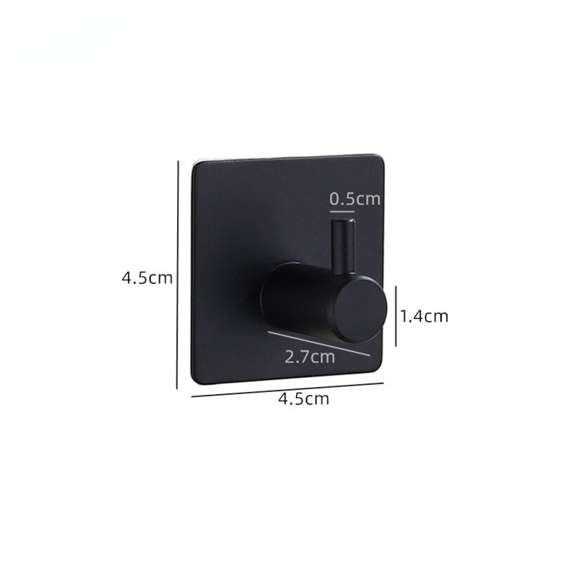 3M Sticky Storage Hook Stainless Steel Coat Hook Towel Hanger Wall Mount