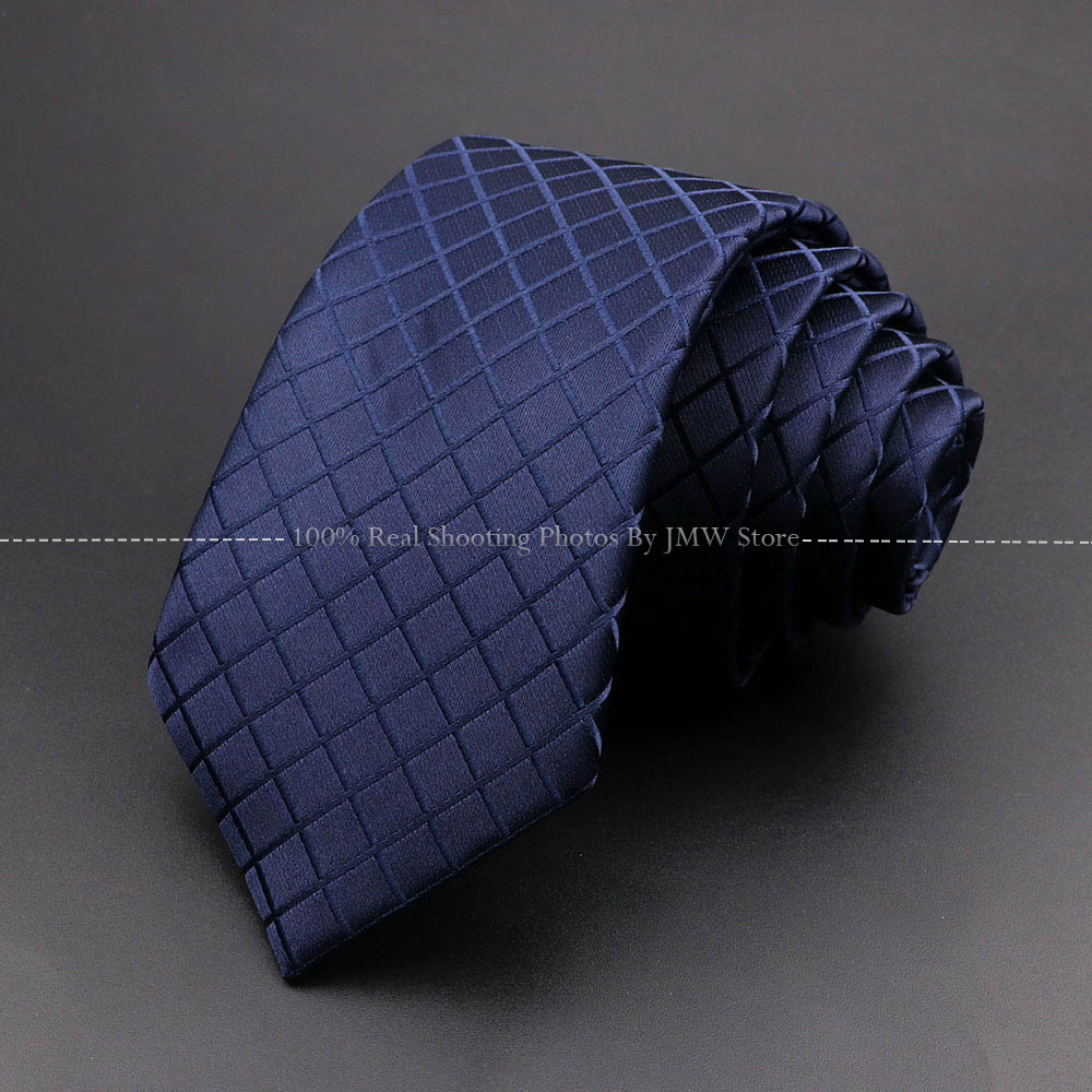 mariage hommes cravate violet bleu solide rayé Plaid points cravates directe marié col accessoires: Gris foncé