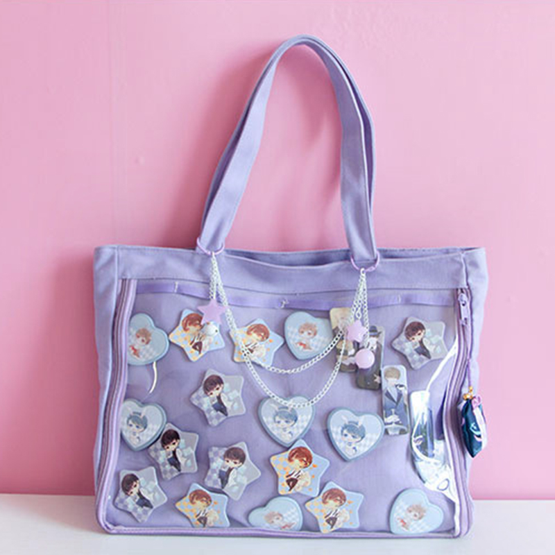 Ita Bag girls lolita Style lovely handbag kawaii clear bag Schoolbags For Teenage Girls Candy Sweet itabag Shoulder bags H252
