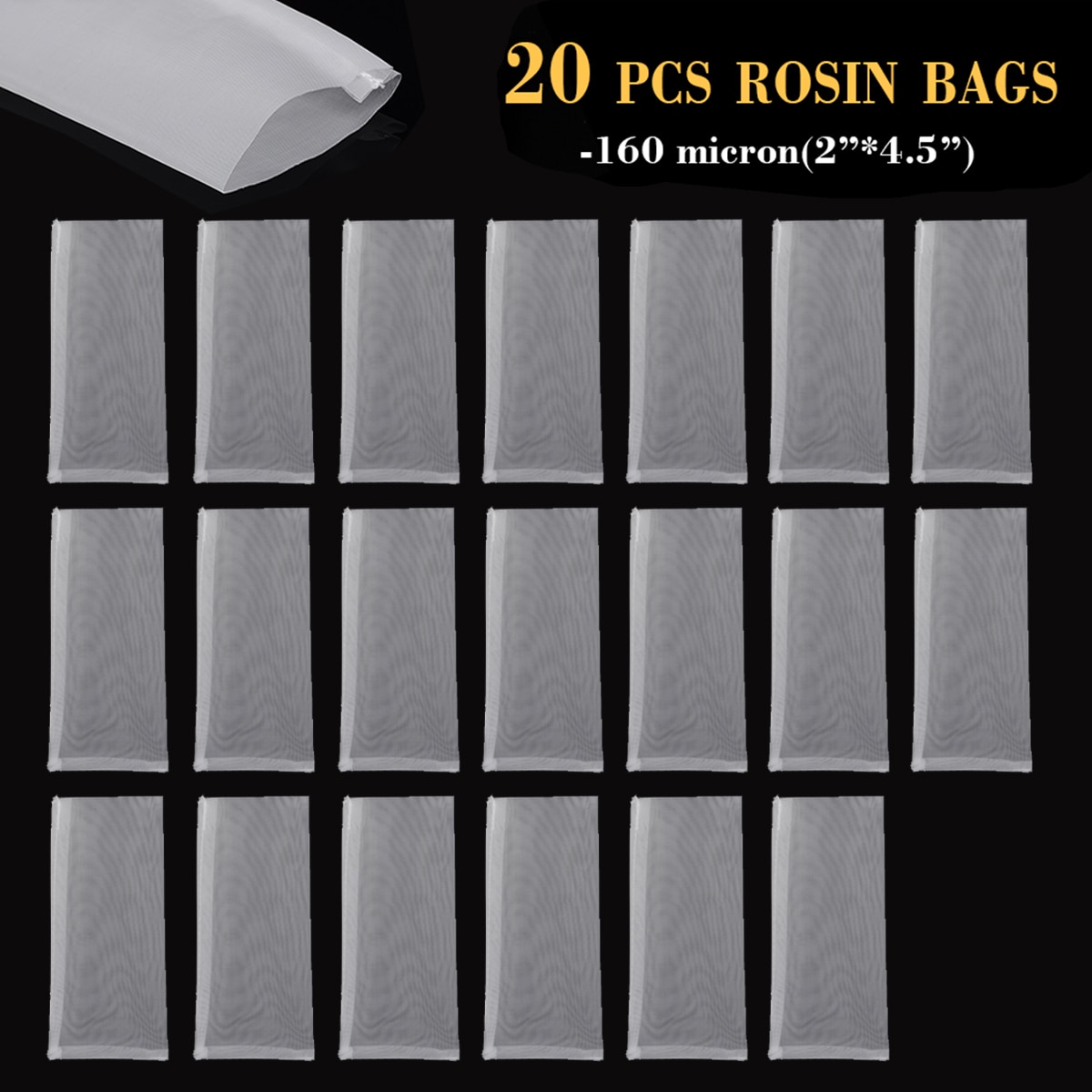 20 sztuk 2 ''x 4.5" nylon kalafonia woreczki filtracyjne żywica ekstrakcji mikron filtr worki prasowe na narzędzia ogrodnicze części