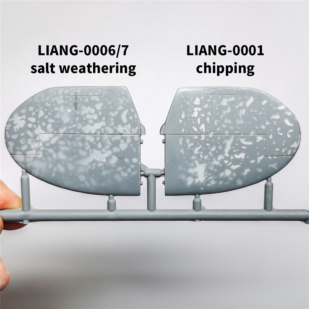 For LIANG-0006/ 0007 Salt Weathering Effect Airbrush Stencil Tools for 1/32 1/48 1/72 Aircraft Model Tool