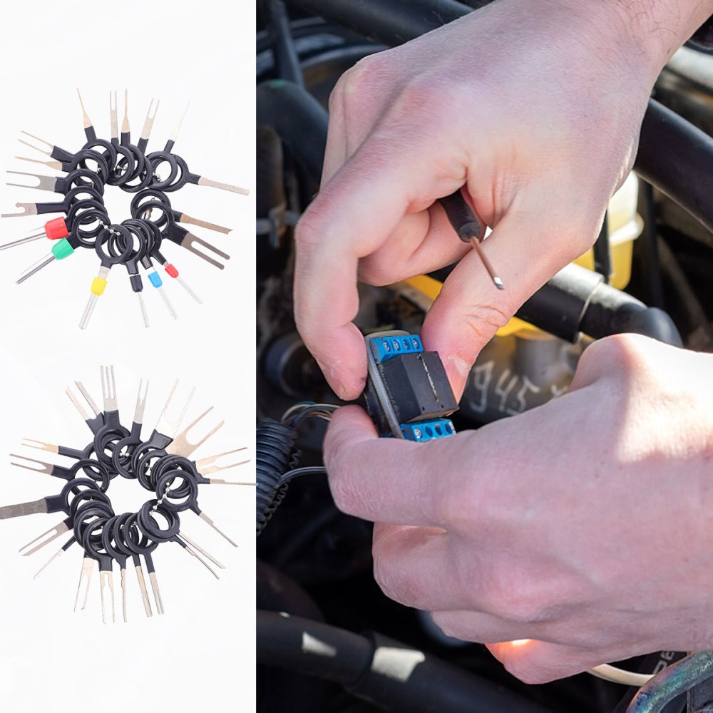 1 Set/41pcs Pin Release Tool Wire Harness Car Plug Metal Practical Release Pick Remove Tool Extractor Pin for Auto