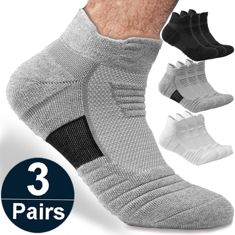 1/3 Pairs Anti-slip Voetbalsokken Mannen Katoenen Sok Korte Lange Buis Voetbal Basketbal Sport Sokken Ademend geurverdrijvende Sok 39-45
