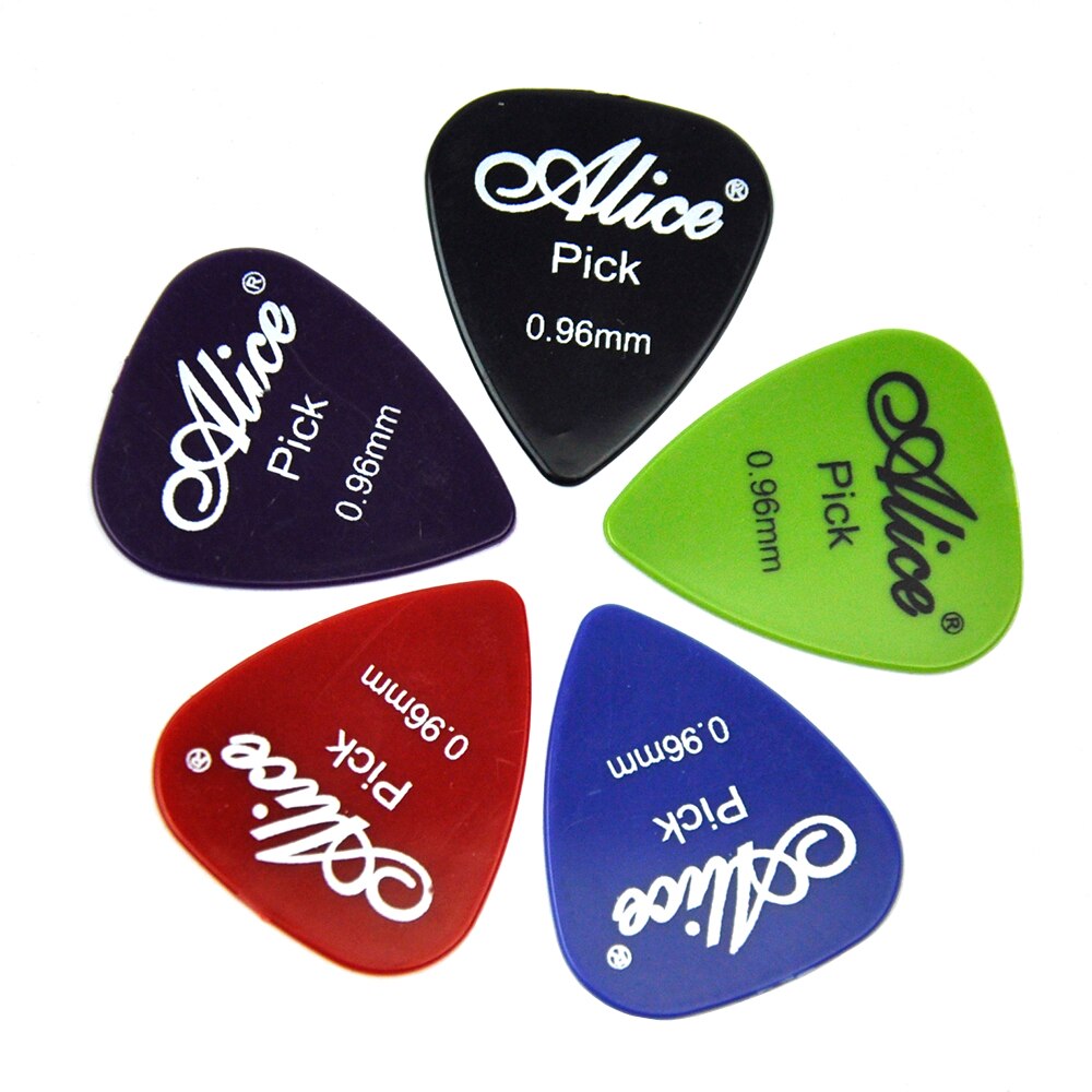 Lots of 100pcs Alice AP-P Smooth ABS Guitar Picks Assorted Colors 6 thicknesses