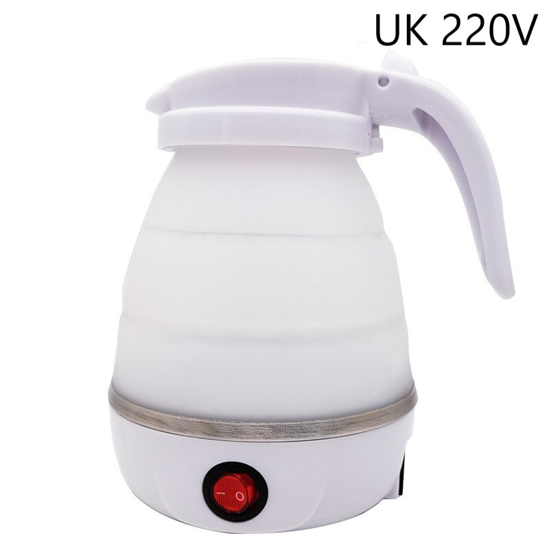 Bouilloire pliable Portable 100V ~ 240V, Mini-bouilloire Portable, avec mise hors tension automatique, pour la cuisine et la maison: UK White