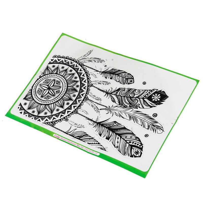 Laptop Sticker Notebook Skin Stickers Laptop Cover Feather Art Pattern Vinyl Decal Black Laptop Sticker For Macbook Air Laptop
