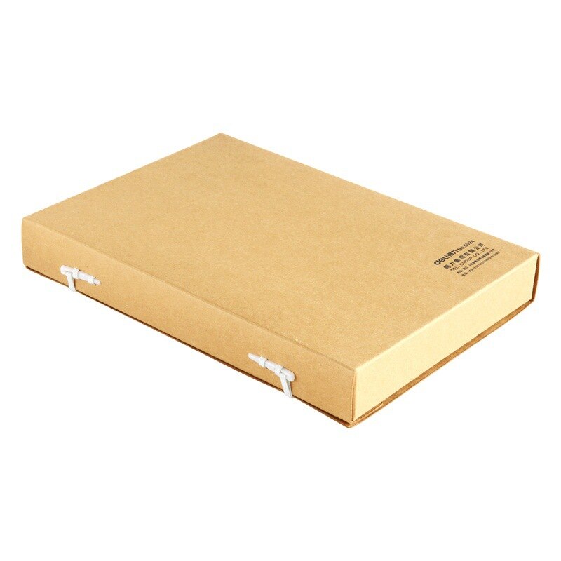5924 kraft paper A4 file organizer box 40mm back wide data file storage box office supplies folder portfolio