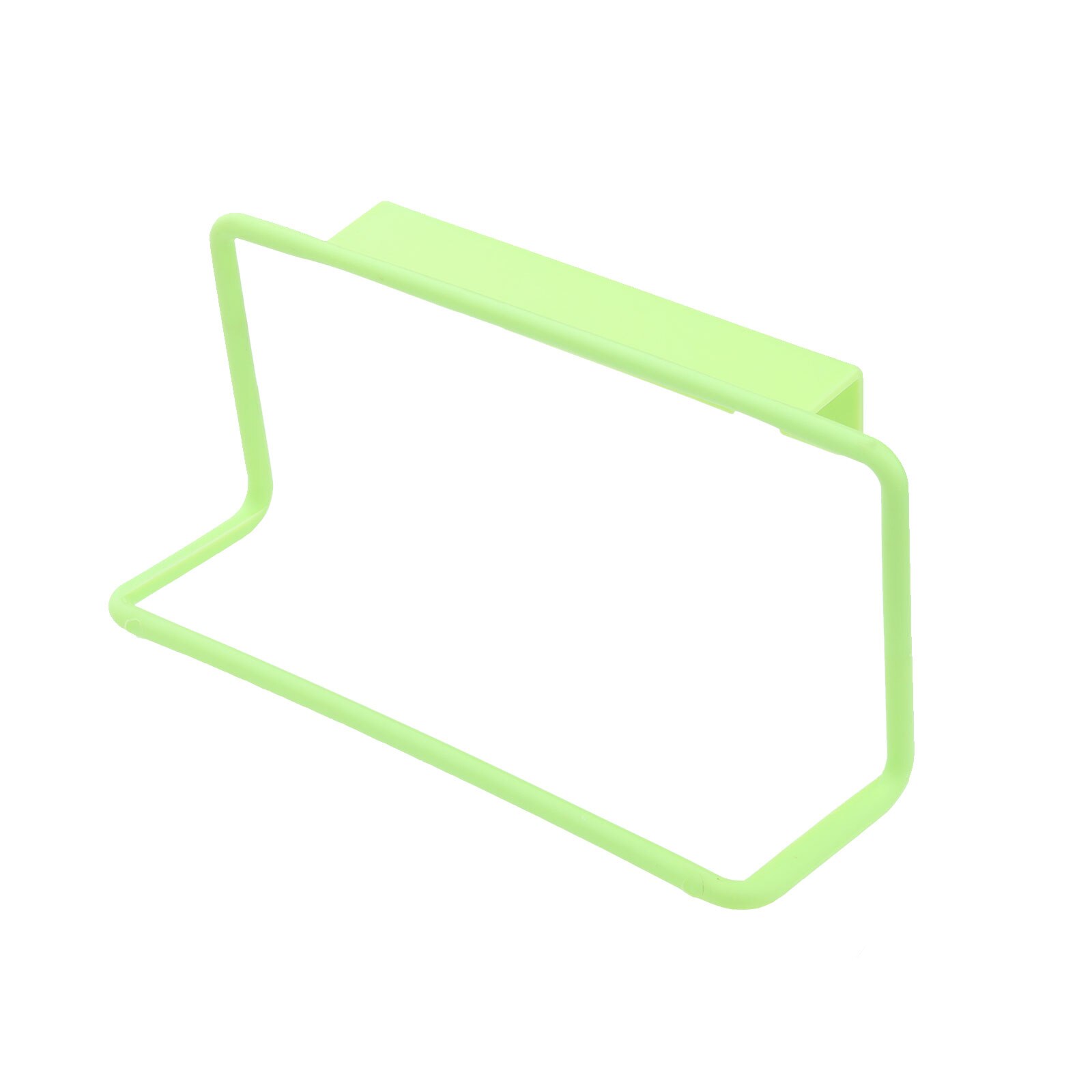 1Pcs Plastic Hanging Holder Multifunction Towel Rack Cupboard Cabinet Door Back Home Storage Organizer Kitchen Accessories: Green