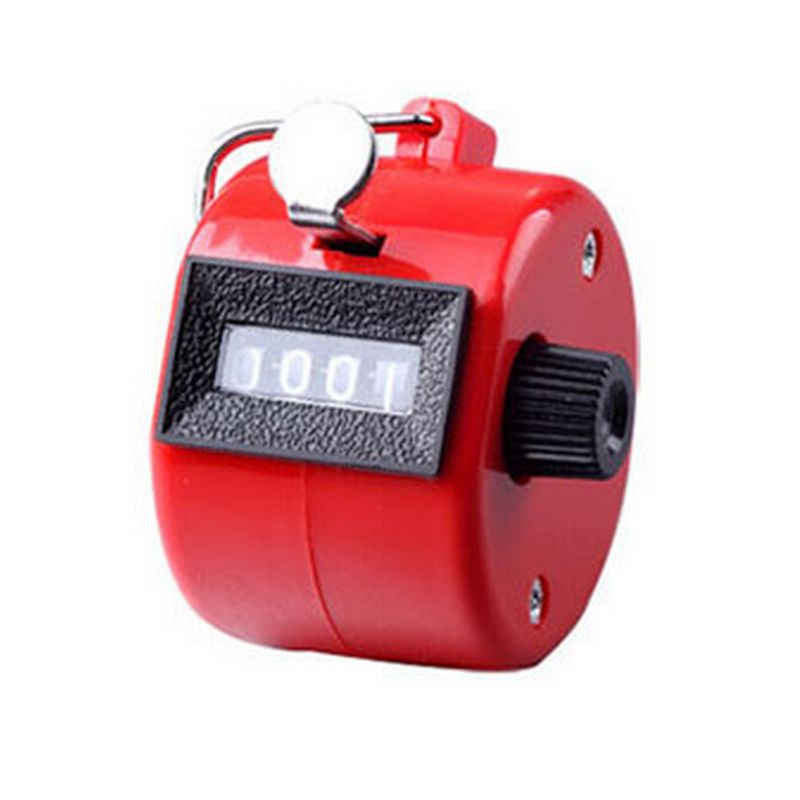 Gym Stainless Metal /Plastic Mini Lap Golf Hand Held Manual 4 Digit Number Farm Hand Golf Tally Football Counter Clicker