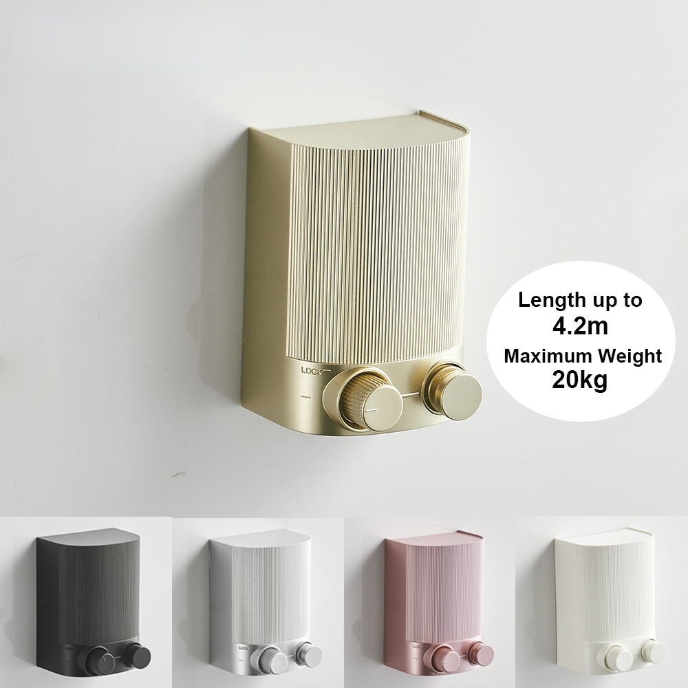 Intrek – étendoir à linge rétractable, cintre mural Invisible, pour l&#39;intérieur et l&#39;extérieur