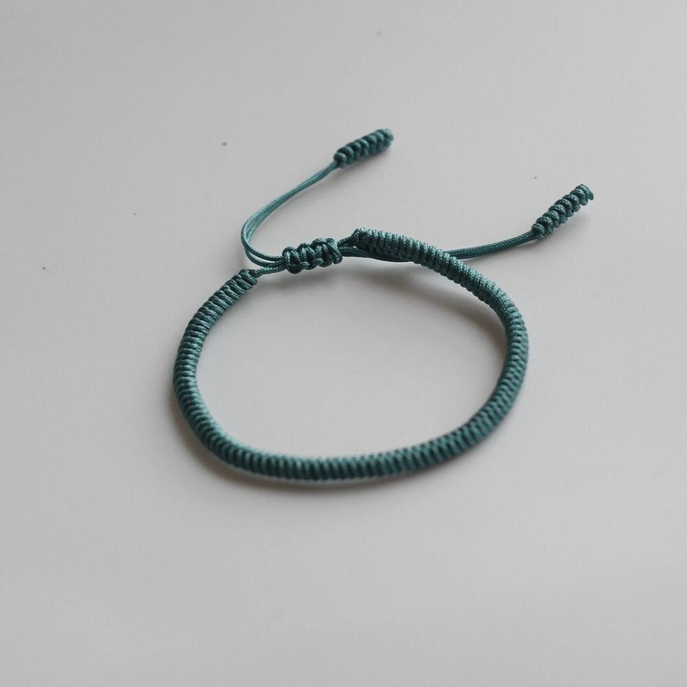 Tibetaanse boeddhistische handgemaakte knopen gelukskoord armband unisex boeddhistische sieraden maat verstelbaar dropshipping: Antieke bronzen plaat