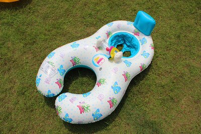 Mother Child Ring Swimming Circle Baby Float Double Swimming Pool Accessories Inflatable Wheels Swimtrainer Circles: white