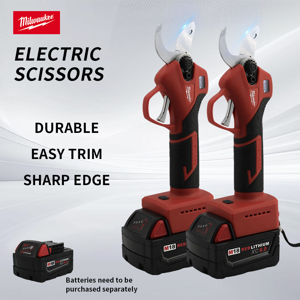 Milwaukee Elektrische Schaar LED Display Schaar Elektrisch Trimmen Fruitbomen Tuinieren Bonsai Elektrisch Gereedschap Voor 18V Batterij