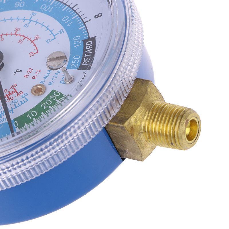 Air Conditioner R410A R134A R22 Refrigerant Low Pressure Gauge PSI KPA Blue