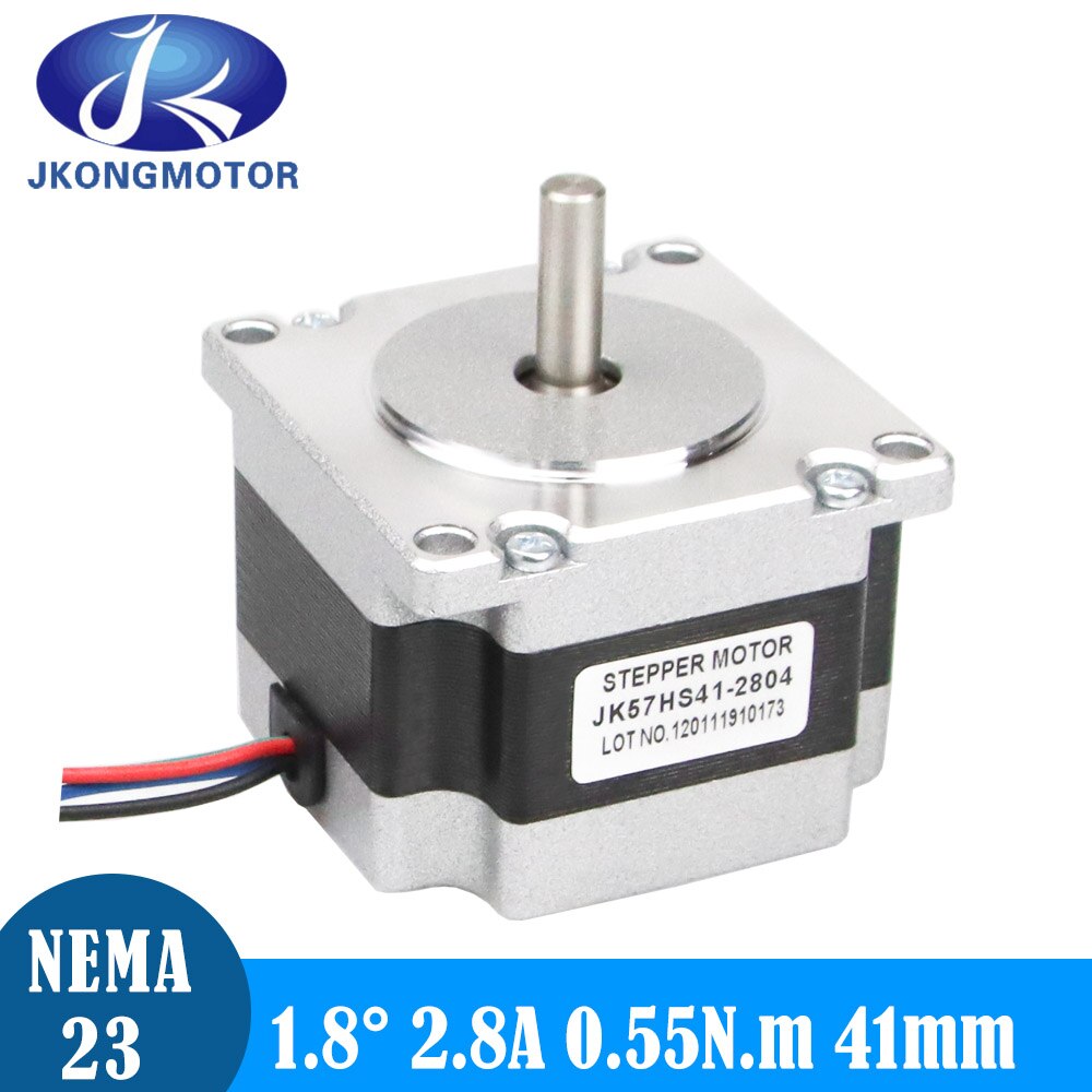 NEMA 23 Stepper Motor 0.55 N.m 1.8 deg 4 leads 2.8 A 41 mm Length Step Motor for DIY 3D Printer CNC